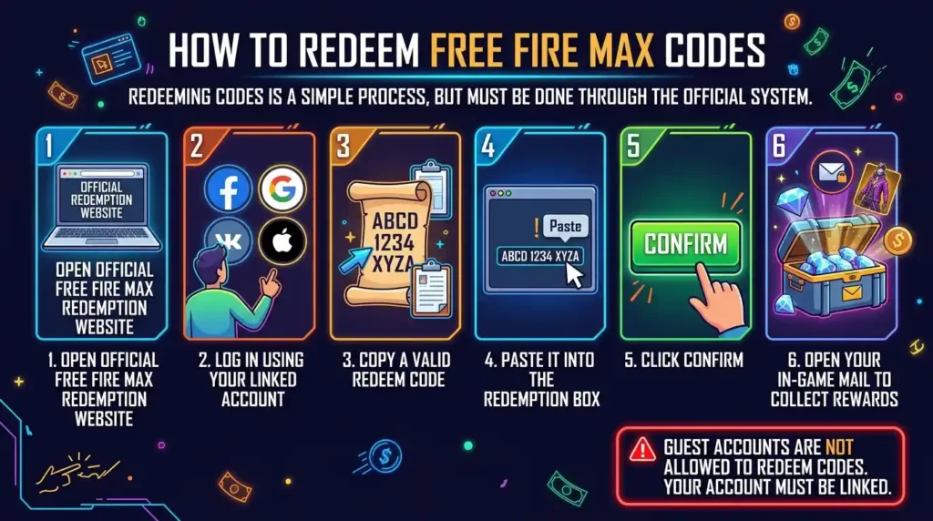 garena free fire max redeem codes image
