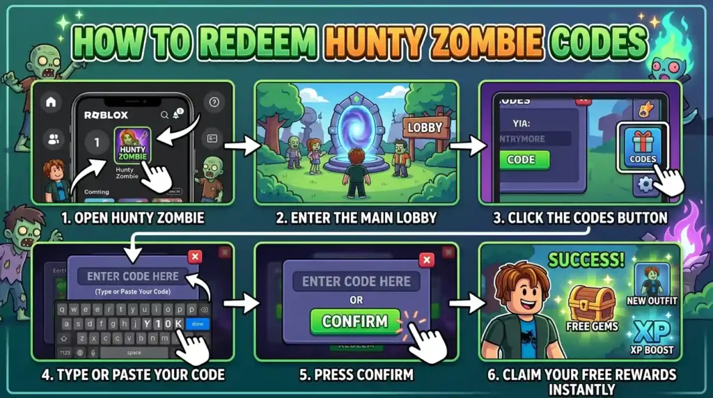 hunty zombie codes image